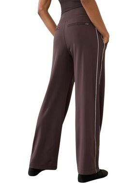ATHLETA HIGH RISE WIDE LEG TRACK ATHLETIC PANTS XL